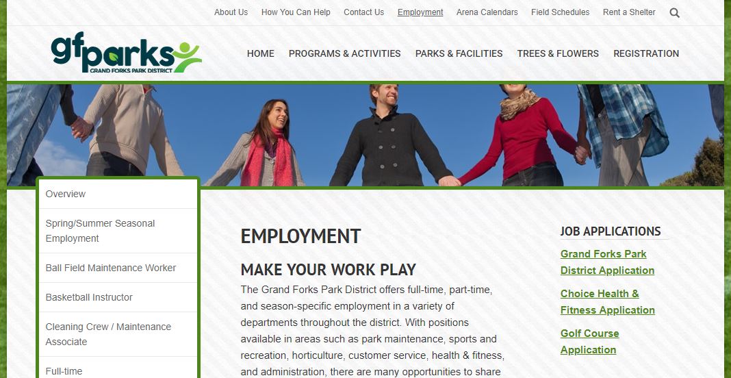 GFParks Employment Page